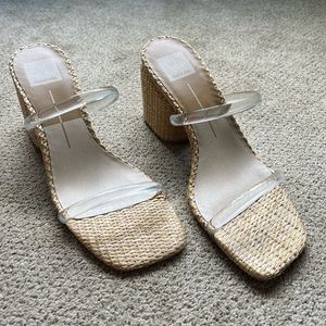 Dolce Vita Clear Strap Sandals size 8.5 EUC